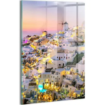 Obraz Foto Obraz Fotografie do Předsíně Stylový Dárek Santorini Řecko 20x30