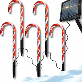 Obraz Osvětlení VÁNOČNÍ LÍZÁTKA LED světýlka svátky x 8ks