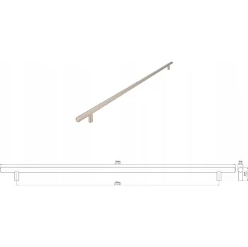 Nábytkové kování Nábytková úchytka SIRO 885-559ZN21 vzhled nerezové oceli
