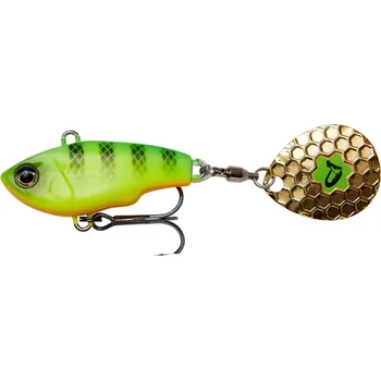 Umělá nástraha SAVAGE GEAR - Wobler Fat tail spin sinking, 6,5cm / 16g - Firetiger