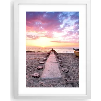 Obraz Obraz plakát v bílém rámu do obýváku 30x40 krajina plakáty na zeď