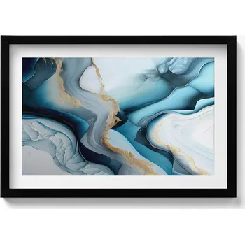 Obraz Závěsný obraz na zeď dekorace do bytu Tekutá textura mramoru 60x40 cm