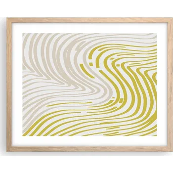 Obraz Obraz plakát na zeď v rámu světlý dub 50x40 minimalismus foto do obýváku