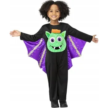 Karnevalový kostým KOSTÝM ŠÍLENÝ NETOPÝR OVERAL HALLOWEEN 116