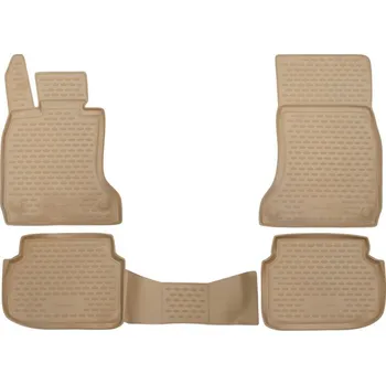 autokoberec Novline Gumové autokoberce BMW 7 2008-2015 (F1, béžové)