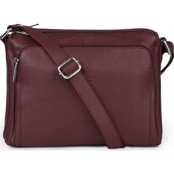 Kabelka Vera Pelle kabelka z pravé lícové kůže – červená