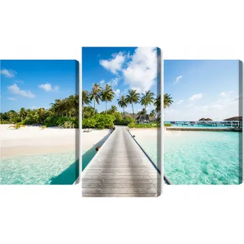 Obraz Vícedílný obraz Výhled na tropický ostrov 90x60