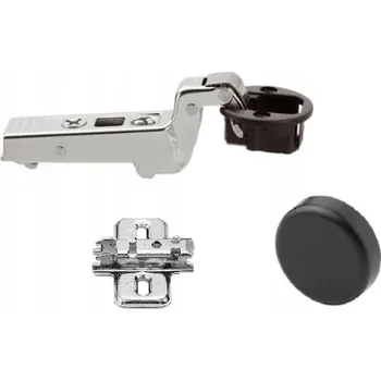 Nábytkové kování Závěs BLUM zapuštěný CLIP pro skleněné dveře + vedení