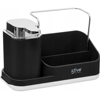 Dávkovač mýdla 5five Simply Smart 300 ml černý ruční dávkovač mýdla