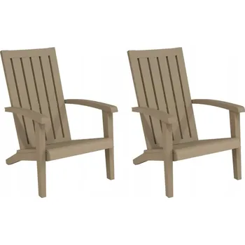 VidaXL Zahradní židle plast hnědá