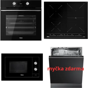 Vestavná trouba Set Teka HLB 8416 BX AIR FRY + IZF 64440 MSP BK + ML 8200 BI BK + DFI 46700