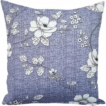 Polštář DEKORAČNÍ POVLEČENÍ NA POLŠTÁŘ 45x45 KVĚTINY JEMNÉ PŘÍJEMNÉ