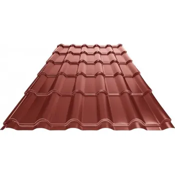 Střešní krytina Krytina UNI 2, ocelově červená RAL 3009, lesklá - tlouška 0,50mm, modul 400