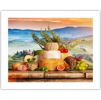 Obraz Obraz plakát na zeď bez rámu 50x40 Toskánsko foto plakáty do obýváku ložnice