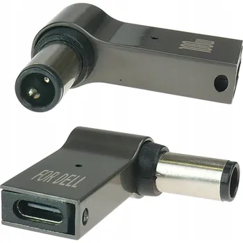 IP kamera Napájecí adaptér / redukce USB-C na 7,4x5,0mm s pinem DELL PD Alu