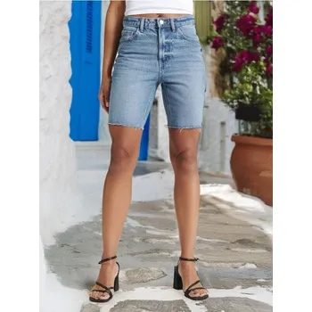 Dámská móda Sinsay - Džínové bermudy - modrá - 7590A-55J - 7590A-55J-32-1