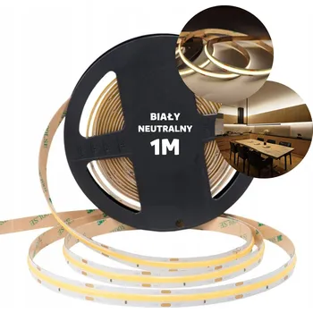 LED páska LED COB pásek neon, souvislá linie, neutrální bílá, 1 metr, 12V