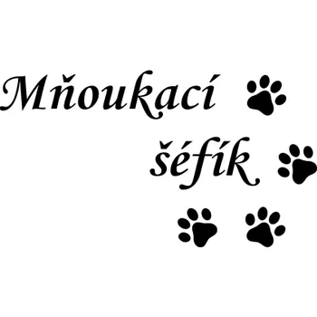 Nášivka Nažehlovací nápis na obojky a šátky pro kočičky Vzor: 3, Barva potisku: hnědá