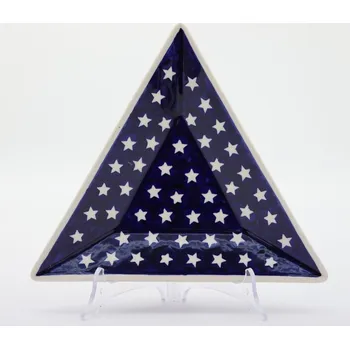 Keramický tácek, mísa trojúhelníková, Keramika Bolesławiec