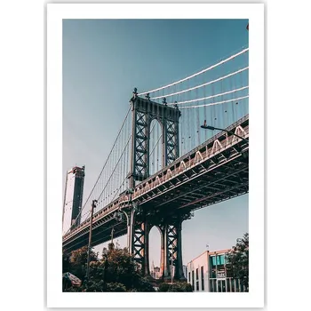 Obraz Plakát bez rámu do obývacího pokoje ložnice 50x70 New York moderní módní obraz