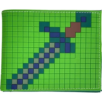 Peněženka Peněženka Rozkládací Minecraft Sword Gumový Meč Zelený