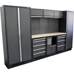 Matabro AKČNÍ SET Sestava 8 ks dílenského nábytku SET-CA01071 s dřevěnou pracovní deskou MB-TGW80