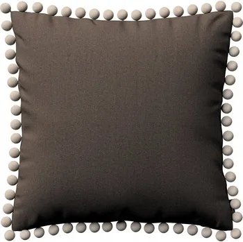 Polštář Dekoria Povlak na polštář Wera, hnědý