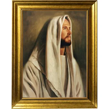 Obraz PORTRÉT JEŽÍŠE KRISTA | OBRAZ VE ZLATÉM MODERNÍM RÁMU