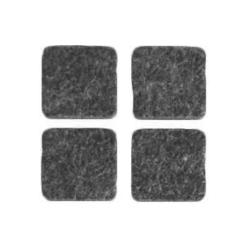 Podložka pod nábytek Samolepicí plst podložka, čtverec 40x40 mm, šedá, 4 ks.