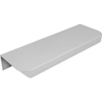 Nábytkové kování NÁBYTKOVÁ ÚCHYTKA HRANOVÁ NASAZOVACÍ NA ČELO ALU, OCEL MATNÁ 96MM, MOD