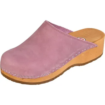 Dámská zdravotní obuv Buxa Pohodlné dřeváky PZM1 - Růžový nubuk Velikost: 38