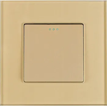 vypínač Vypínač Jednopólový SKLENĚNÝ Zlatý Klasický MIUUN