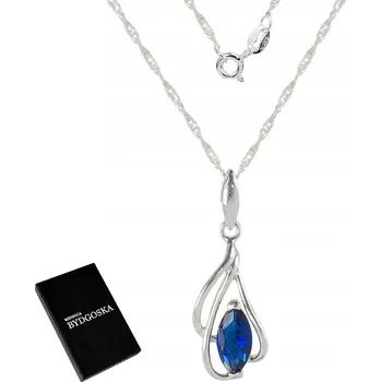 Náhrdelník NÁHRDELNÍK SE ZIRKONY MENNICA BYDGOSKA 50 CM STŘÍBRNÝ