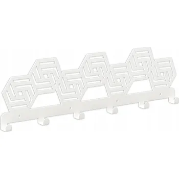 Věšák Šatní ramínko kovový Domer bílý