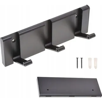 Věšák Černý kovový Šatní ramínko K&M