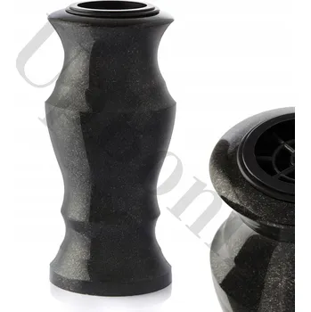 Váza Granitová váza na hrob černá 30 cm x 13 cm
