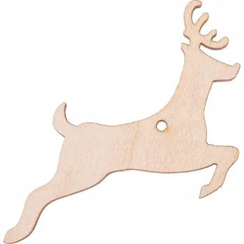 Vánoční dekorace DŘEVĚNÝ SOB závěsná ozdoba na stromeček svátky D8