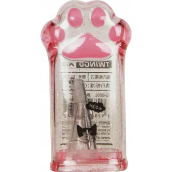 Ořezávátko Ořezávátko ruční, jednoduché, s nádobkou Lilly Bling odstíny šedé a stříbrné, růžové