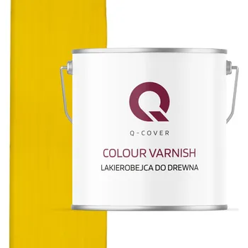 Lak na dřevo Lazurovací lak Q-COVER 5 l žlutý satén