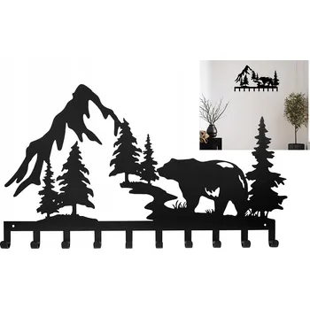 Věšák Šatní ramínko kovový YAGI GORY černý