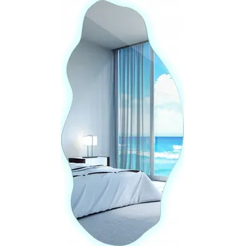 Zrcadlo Zrcadlo LED ve Skandinávském Stylu Asymetrické Dekorativní Nástěnné Závěsné