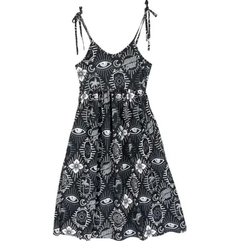 Dámské šaty SANTA CRUZ šaty - Patchwork Dress Black Patchwork (BLACK PATCHWORK) velikost: 10