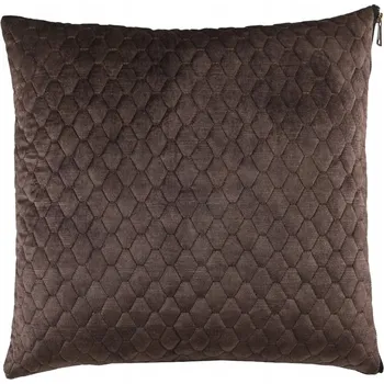 Povlečení POVLEČENÍ NA POLŠTÁŘ HNĚDÉ 45x45 VELUR ZDOBENÉ