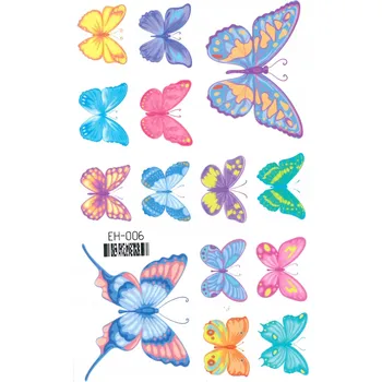 Odstranitelné tetování Smyvatelné tetování pro děti MOTÝLI EH006