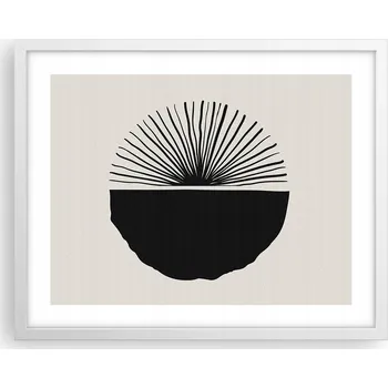 Obraz Obraz plakát na zeď v bílém rámu 50x40 boho foto plakáty do obývacího pokoje