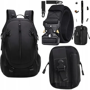 turistický batoh Turistický Batoh GLOBALARTS BATOH PÁSEK TAŠKA MULTITOOL 20-40 l černý