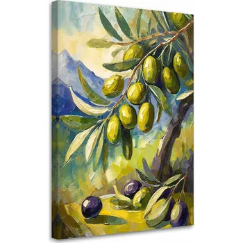 Obraz OBRAZ DO KUCHYNĚ Olivy na stromě malované 60x90