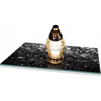 Obraz Podstavec do hřbitovních svíček na HŘBITOV POMNÍK Tvrzené Sklo 52x40cm