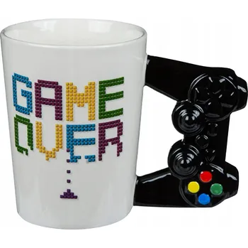 Vrták Hrnček pro hráče jako Dárek pro kluka k narozeninám - Game Over pro fanouška her, 350 ml