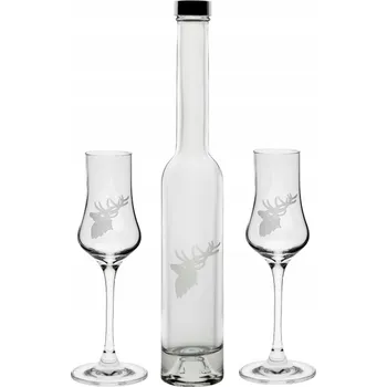 Sklenice Skleničky na koňak, skleničky na likér, skleničky na vodu, sklenice na vodku , koktejlové skleničky , slavnostní poháry DEER bezbarvé 100ml 3 ks